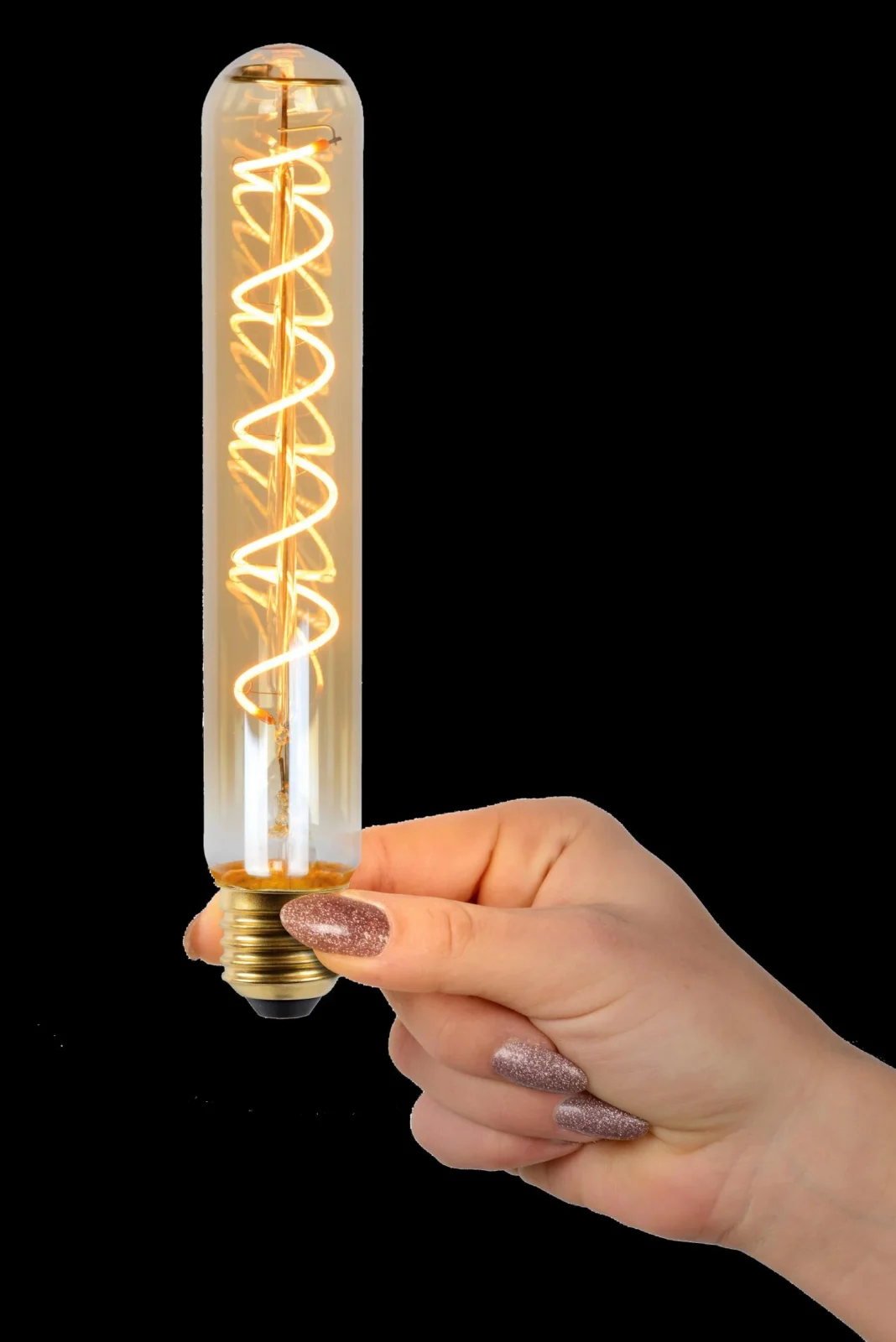 Lucide T32 - u017diarovka s vlu00e1knom - u00d8 3,2 cm - LED tlmenu00e1. - E27 - 1x4,9W 2200K - jantu00e1rovu00e1