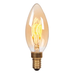 Lucide C35 - u017eiarovka s vlu00e1knom - u00d8 3,5 cm - E14 - 1x3W 2200K - jantu00e1rovu00e1