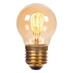 Lucide G45 - u017diarovka s vlu00e1knom - u00d8 4,5 cm - E27 - 1x3W 2200K - jantu00e1rovu00e1