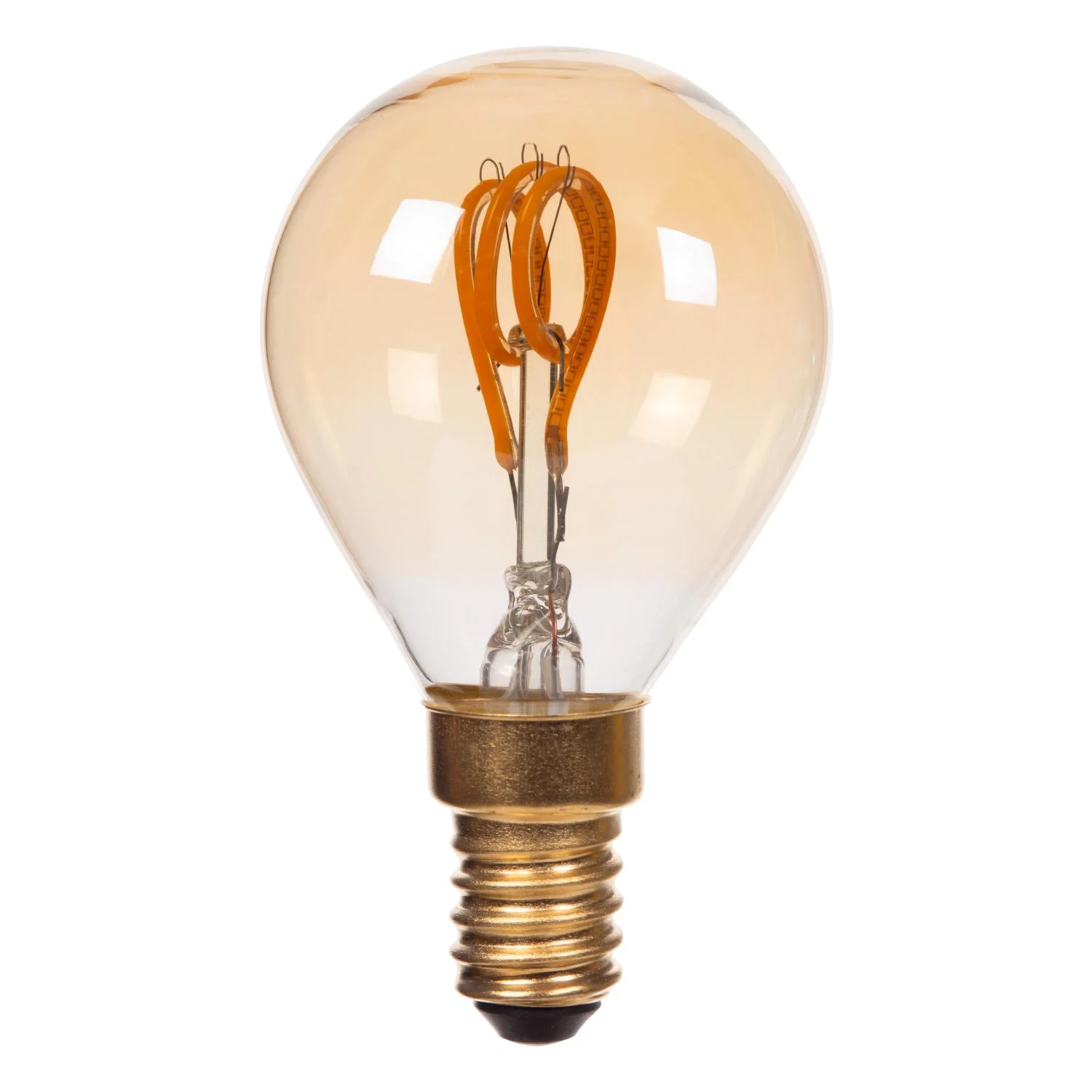 Lucide P45 - u017eiarovka s vlu00e1knom - u00d8 4,5 cm - E14 - 1x3W 2200K - jantu00e1rovu00e1