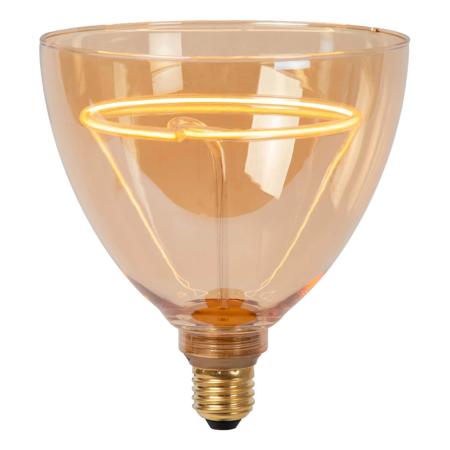 Lucide GO150 - u017diarovka s vlu00e1knom - u00d8 15 cm - LED Dim. - E27 - 1x4W 2200K - jantu00e1rovu00e1