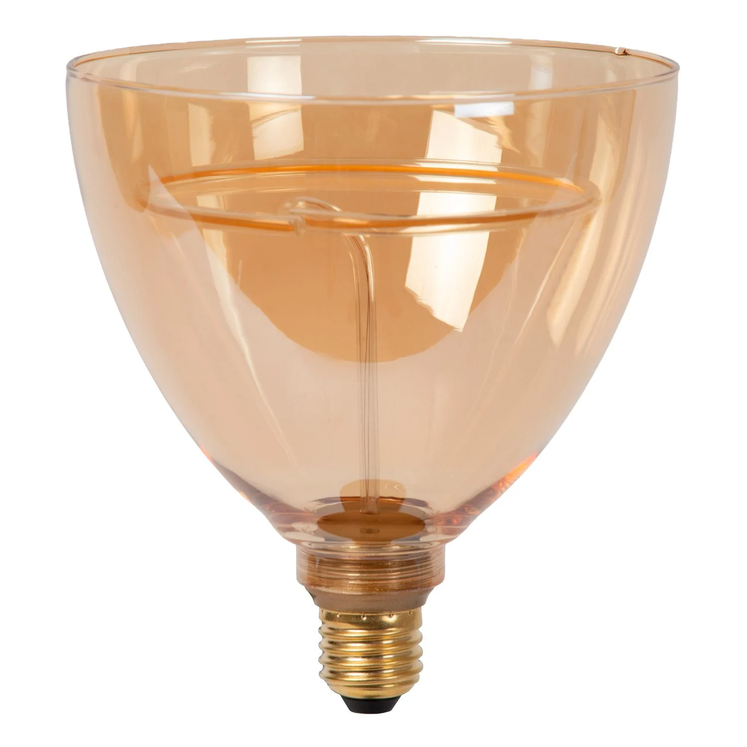 Lucide GO150 - u017diarovka s vlu00e1knom - u00d8 15 cm - LED Dim. - E27 - 1x4W 2200K - jantu00e1rovu00e1
