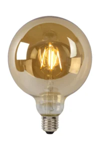 Lucide G125 - u017eiarovka s vlu00e1knom - u00d8 12,5 cm - LED tlmenu00e1. - E27 - 1x8W 2700K - jantu00e1rovu00e1