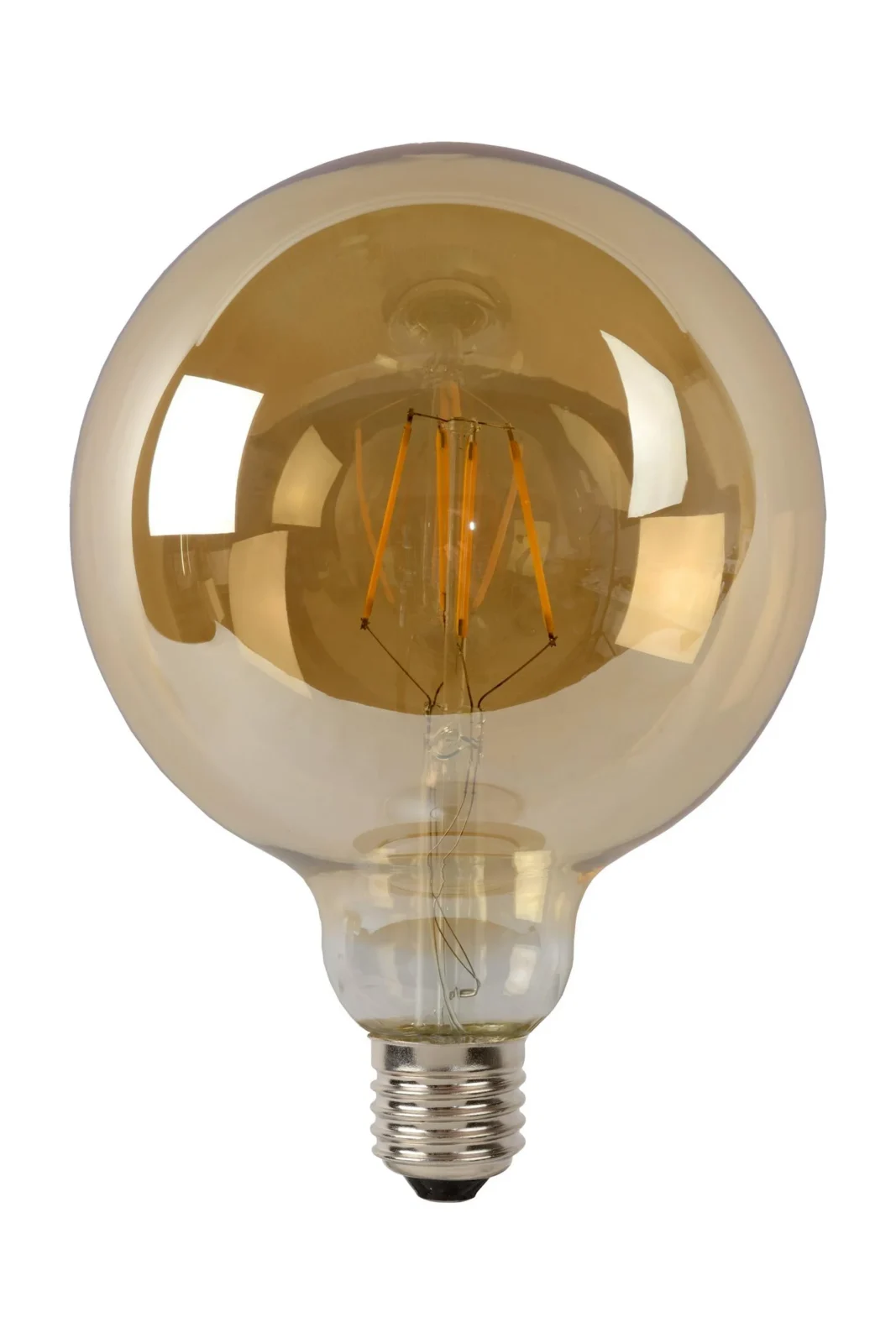 Lucide G125 - u017eiarovka s vlu00e1knom - u00d8 12,5 cm - LED tlmenu00e1. - E27 - 1x8W 2700K - jantu00e1rovu00e1
