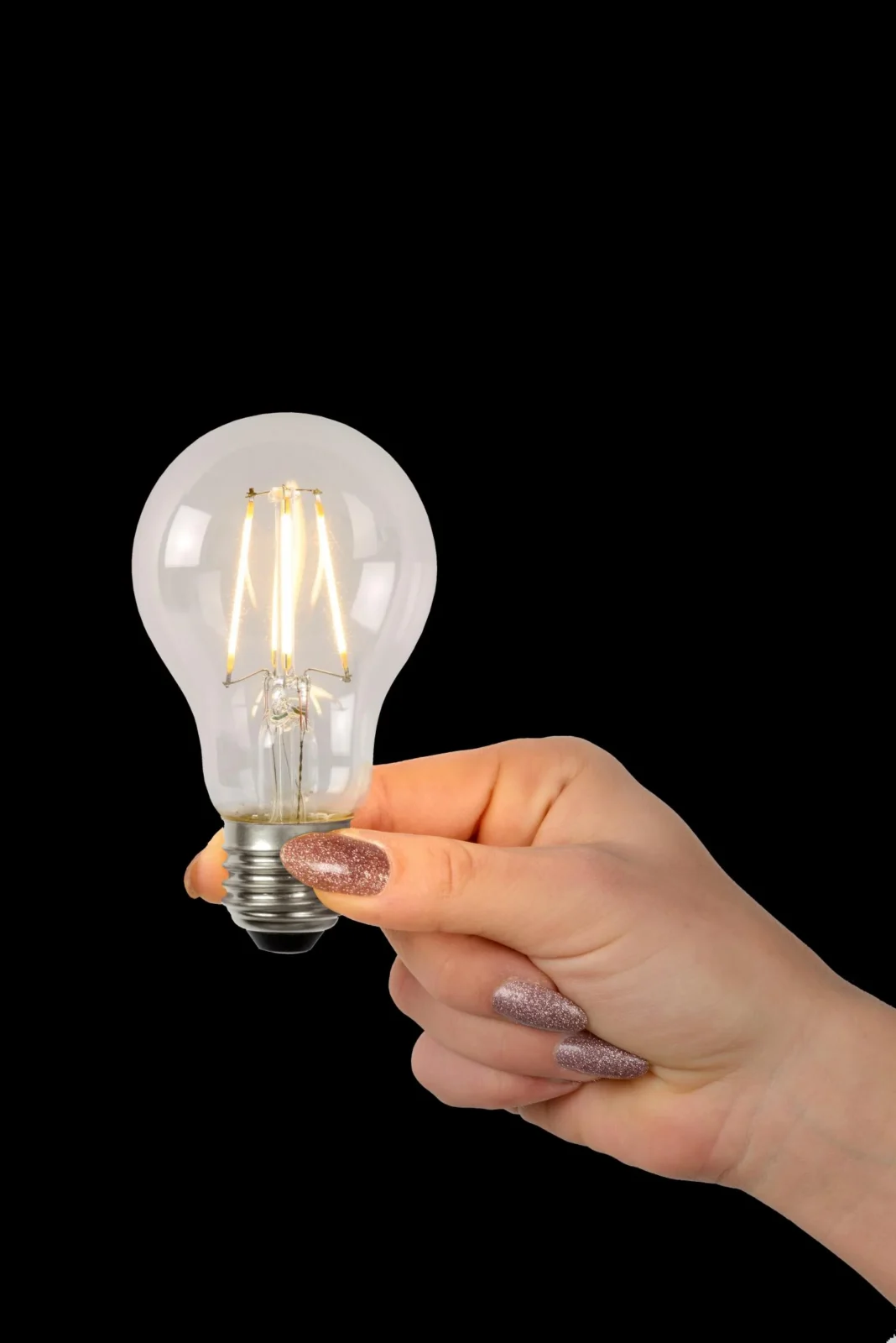 Lucide A60 Class A - u017diarovka s vlu00e1knom - u00d8 6 cm - LED - E27 - 1x7W 2700K - Priehu013eadnu00e1