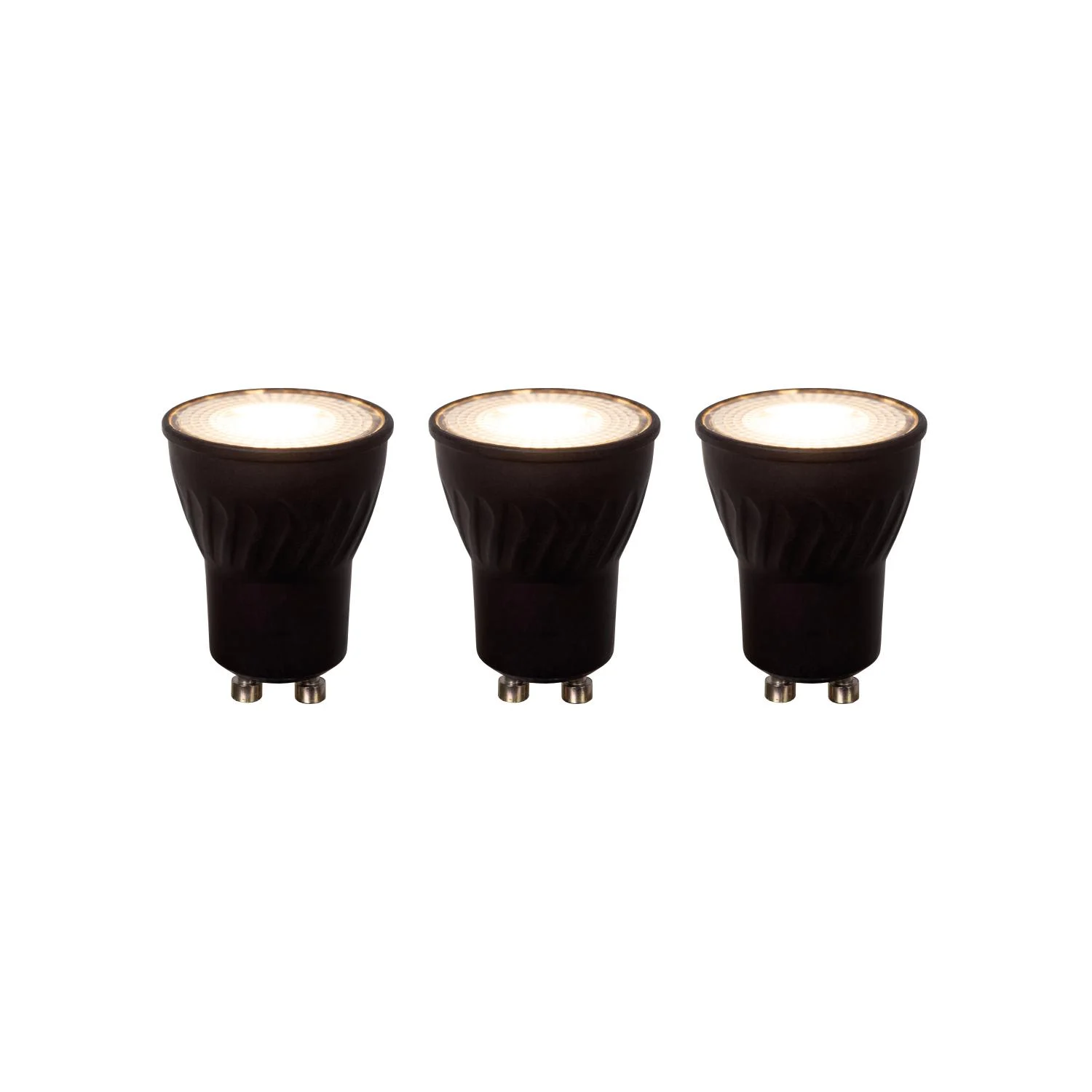 Lucide MR11 * 3 - LED u017eiarovka - u00d8 3,5 cm - LED tlmenu00e1. - GU10 (MR11) - 3x3,8W 2700K - u010dierna - sada 3 kusov