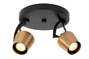 Lucide EMILE - Stropnu00e9 reflektory - u00d8 20 cm - 2xGU10 - Matt Gold / Brass