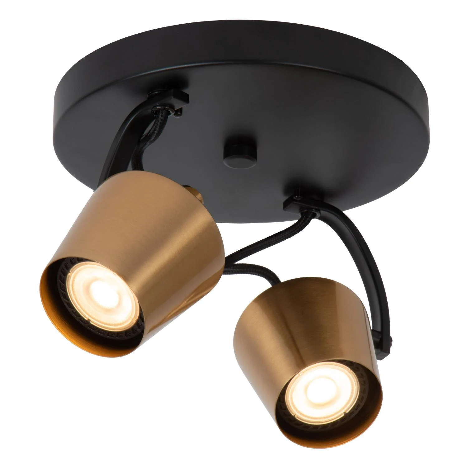 Lucide EMILE - Stropnu00e9 reflektory - u00d8 20 cm - 2xGU10 - Matt Gold / Brass