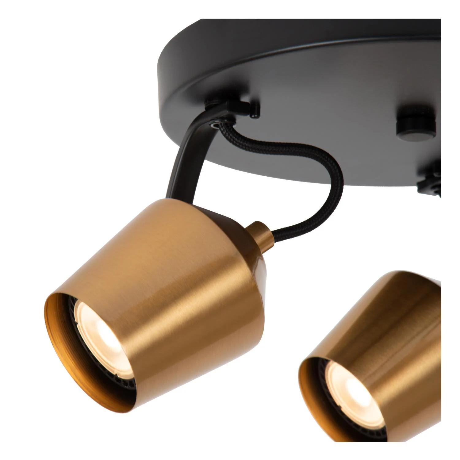 Lucide EMILE - Stropnu00e9 reflektory - u00d8 23 cm - 3xGU10 - Matt Gold / Brass