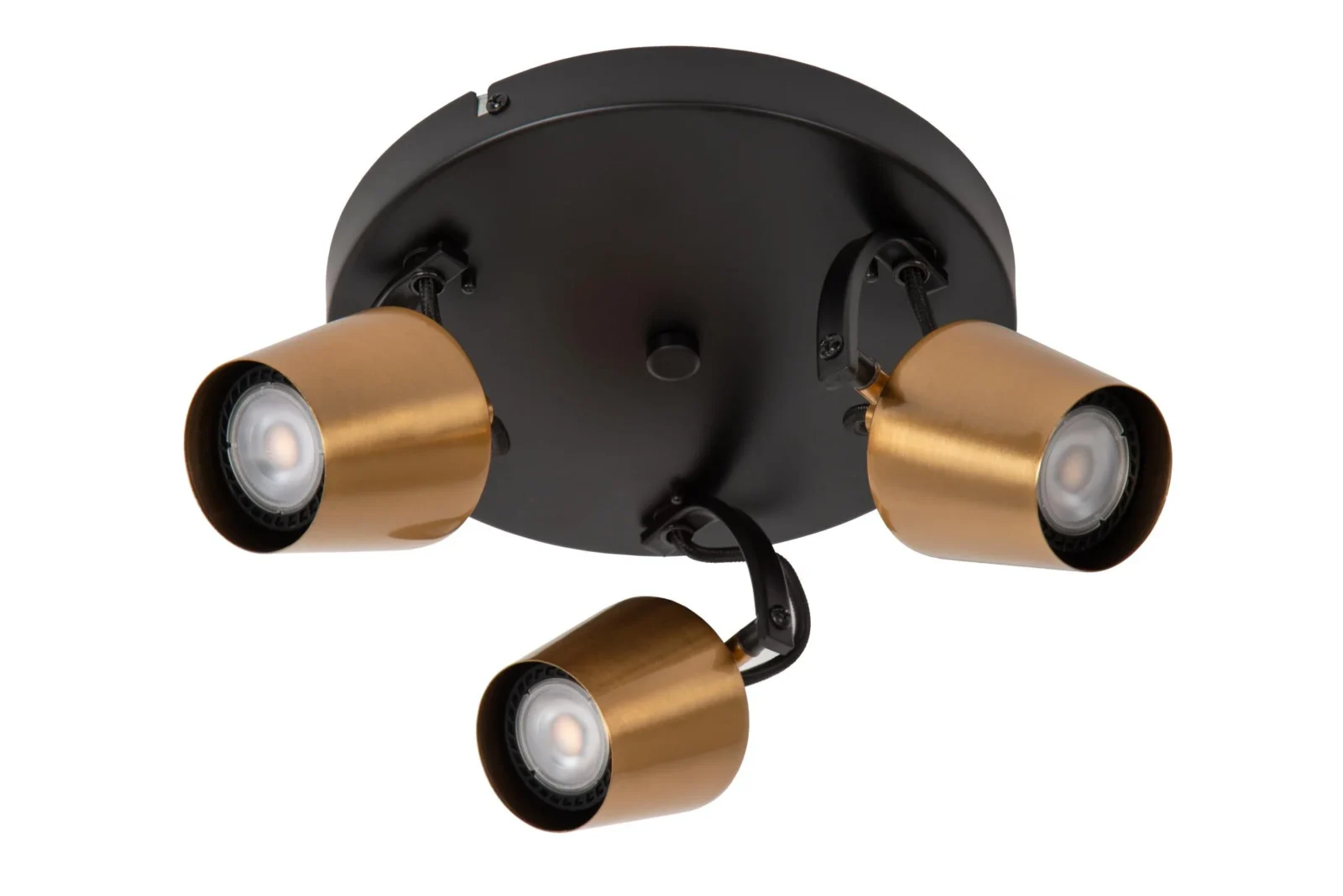 Lucide EMILE - Stropnu00e9 reflektory - u00d8 23 cm - 3xGU10 - Matt Gold / Brass