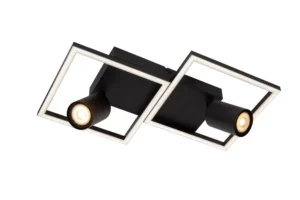 Lucide ARIANNE - Zapustenu00e9 stropnu00e9 svetlo - LED - 2xGU10- CCT - u010dierne