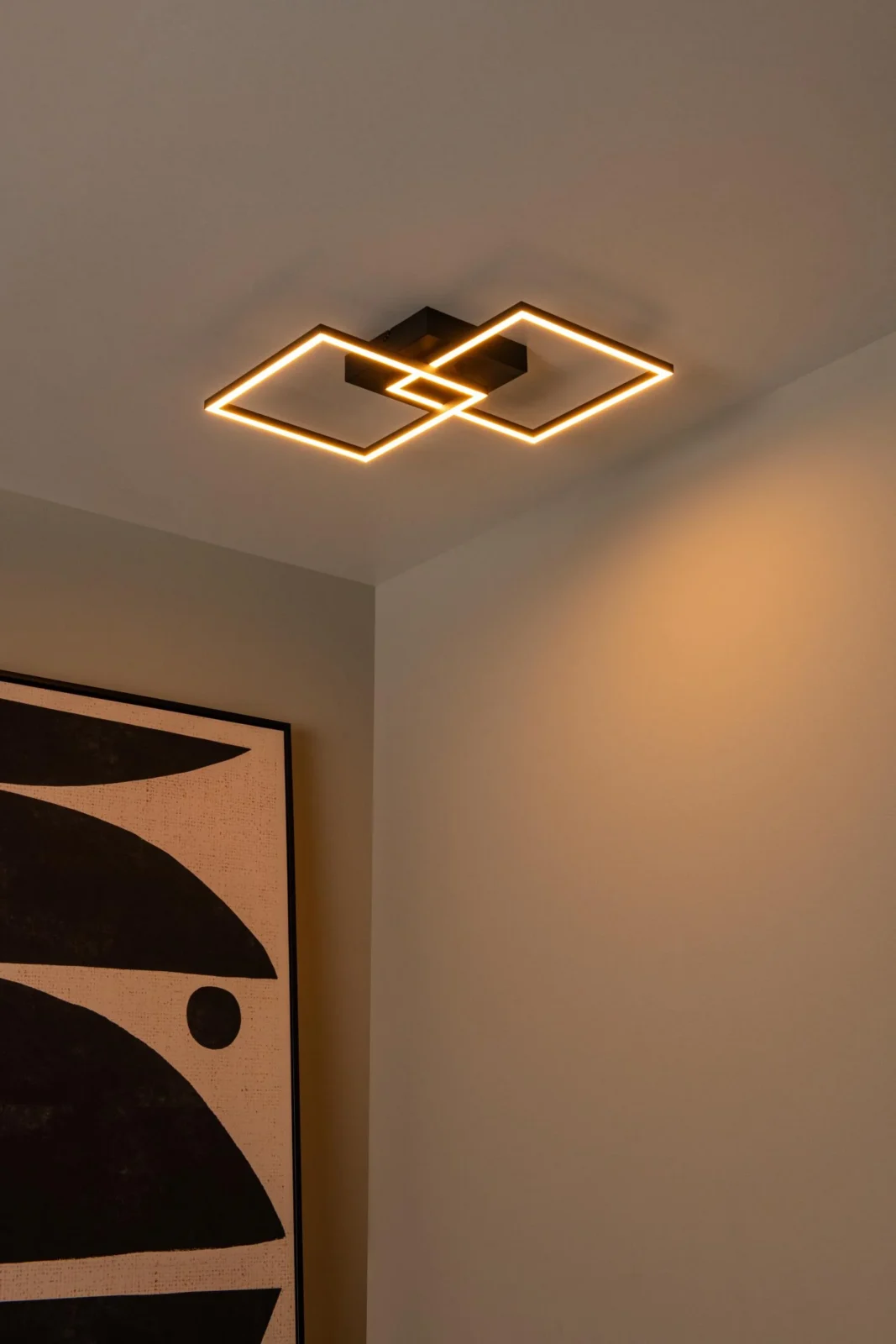 Lucide ARIANNE - Zapustenu00e9 stropnu00e9 svetlo - LED - CCT - 1x23W 2700K/4000K - u010dierna