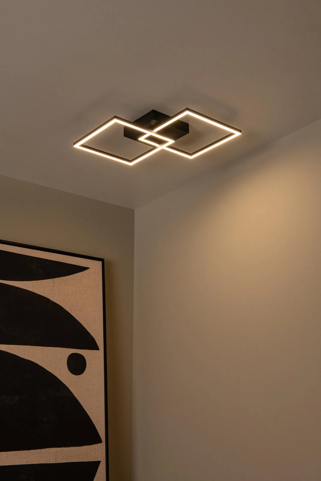 Lucide ARIANNE - Zapustenu00e9 stropnu00e9 svetlo - LED - CCT - 1x23W 2700K/4000K - u010dierna
