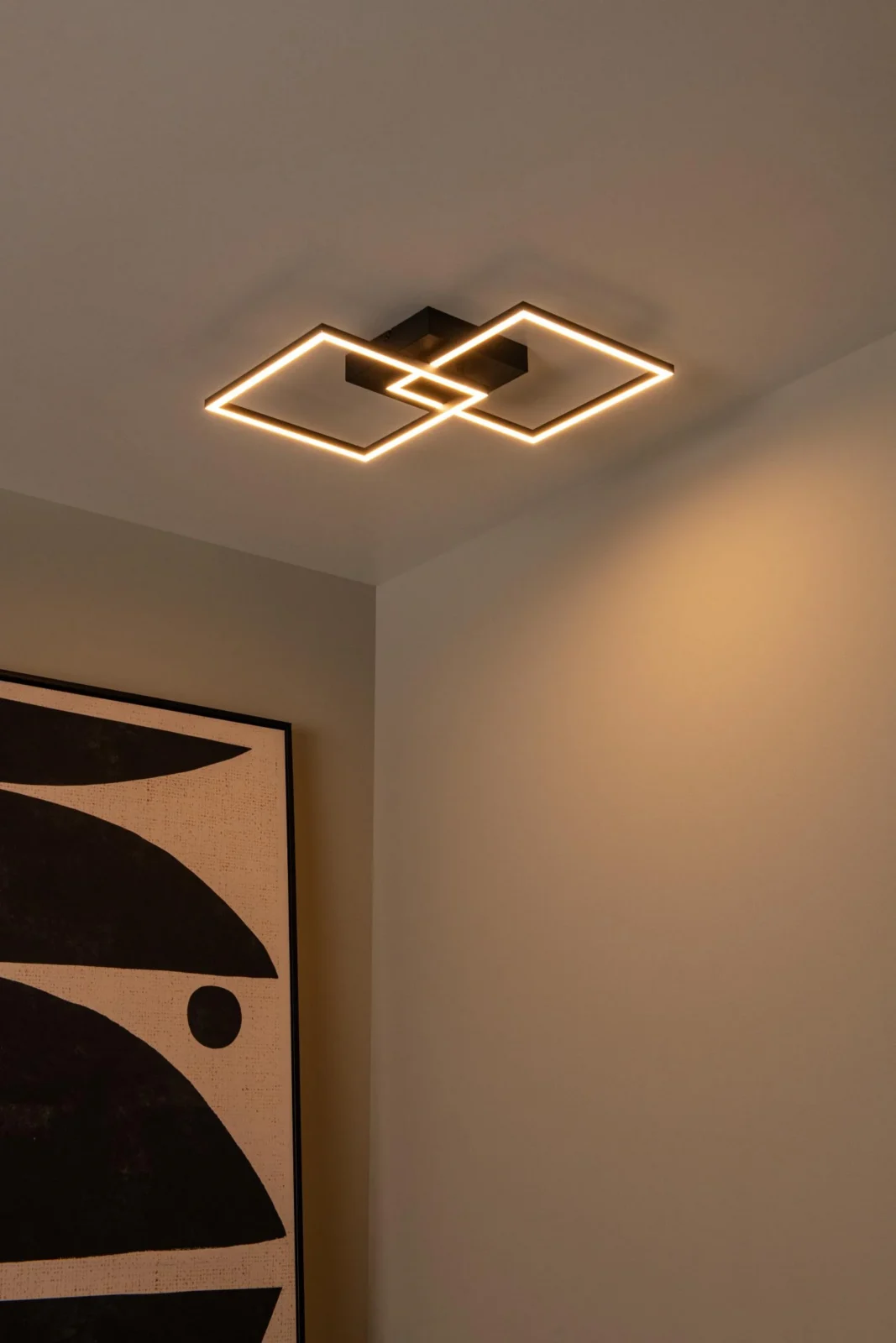 Lucide ARIANNE - Zapustenu00e9 stropnu00e9 svetlo - LED - CCT - 1x23W 2700K/4000K - u010dierna
