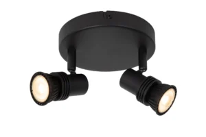 Lucide KIANTI - Stropnu00e9 reflektory - u00d8 15 cm - 2xGU10 - u010dierna