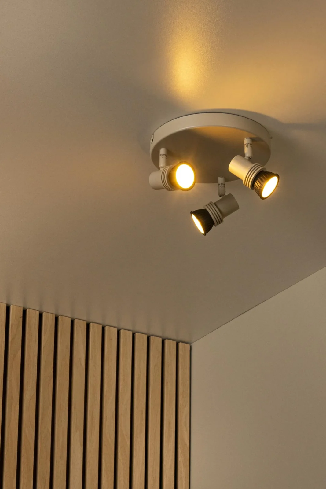 Lucide KIANTI - Stropnu00e9 reflektory - u00d8 21 cm - 3xGU10 - Taupe