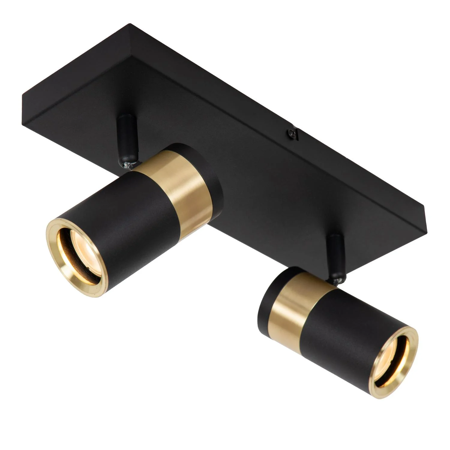 Lucide GORIK - Stropnu00e9 reflektory - 2xGU10 - u010cierne