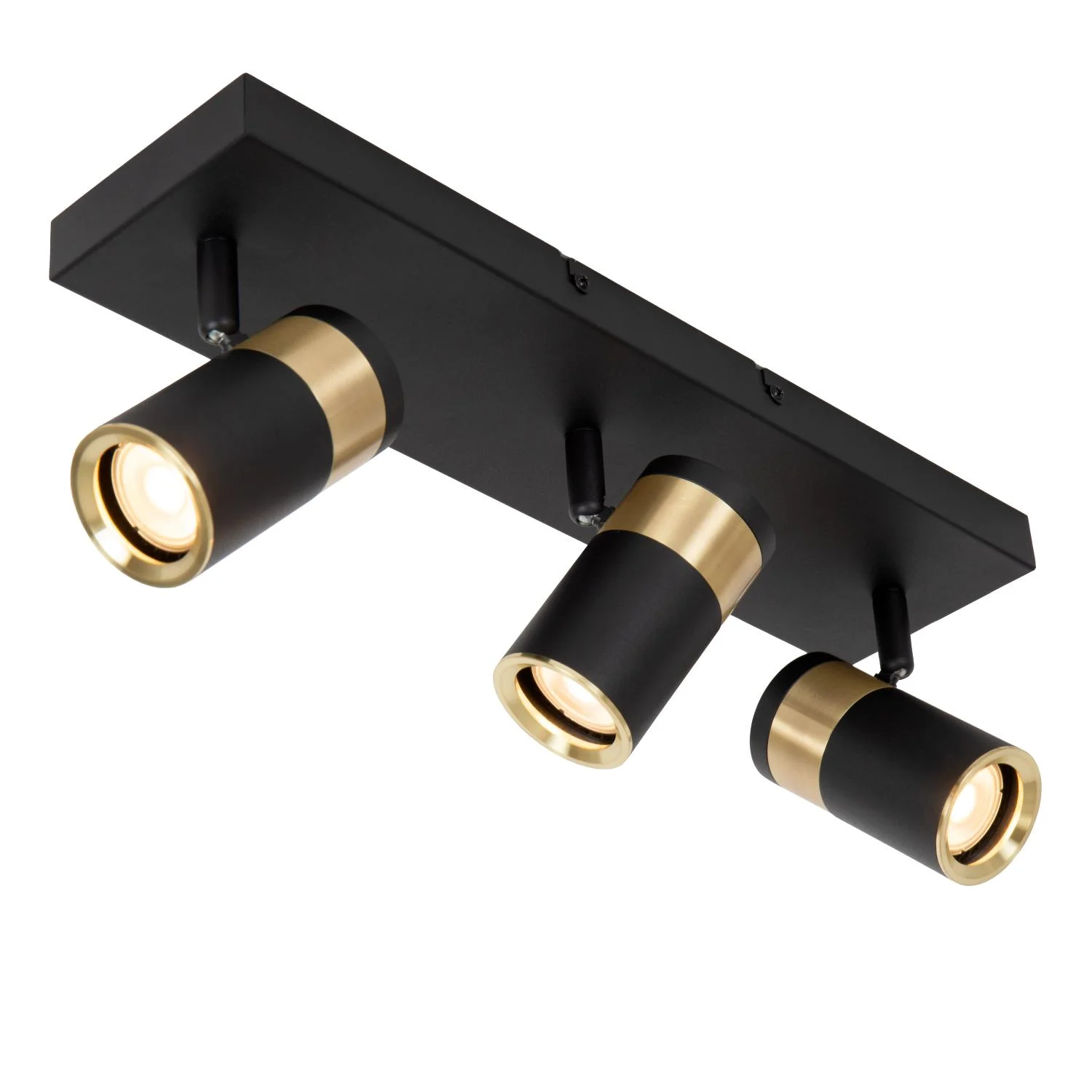 Lucide GORIK - Stropnu00e9 reflektory - 3xGU10 - u010cierne
