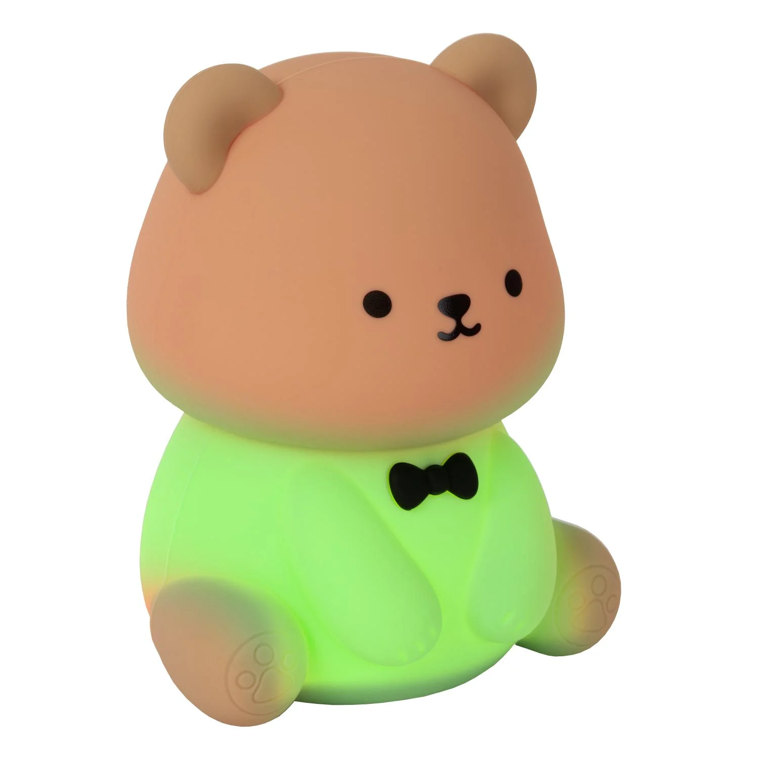 Lucide PINCHA BEAR - Nabu00edjateu013enu00e9 nou010dnu00e9 svetlo pre deti - Batu00e9riovu00fd balu00edk - LED 3 StepDim - 1x0,5W 2100K - Rgb - Hnedu00e1 | Essential