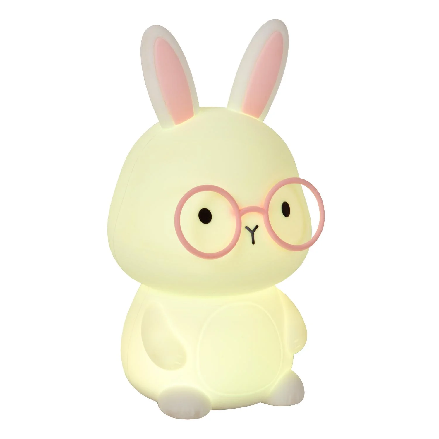 Lucide PINCHA RABBIT - Nabu00edjateu013enu00e9 nou010dnu00e9 svetlo pre deti - Batu00e9ria - LED 3 StepDim - Rgb - Biela | Essential