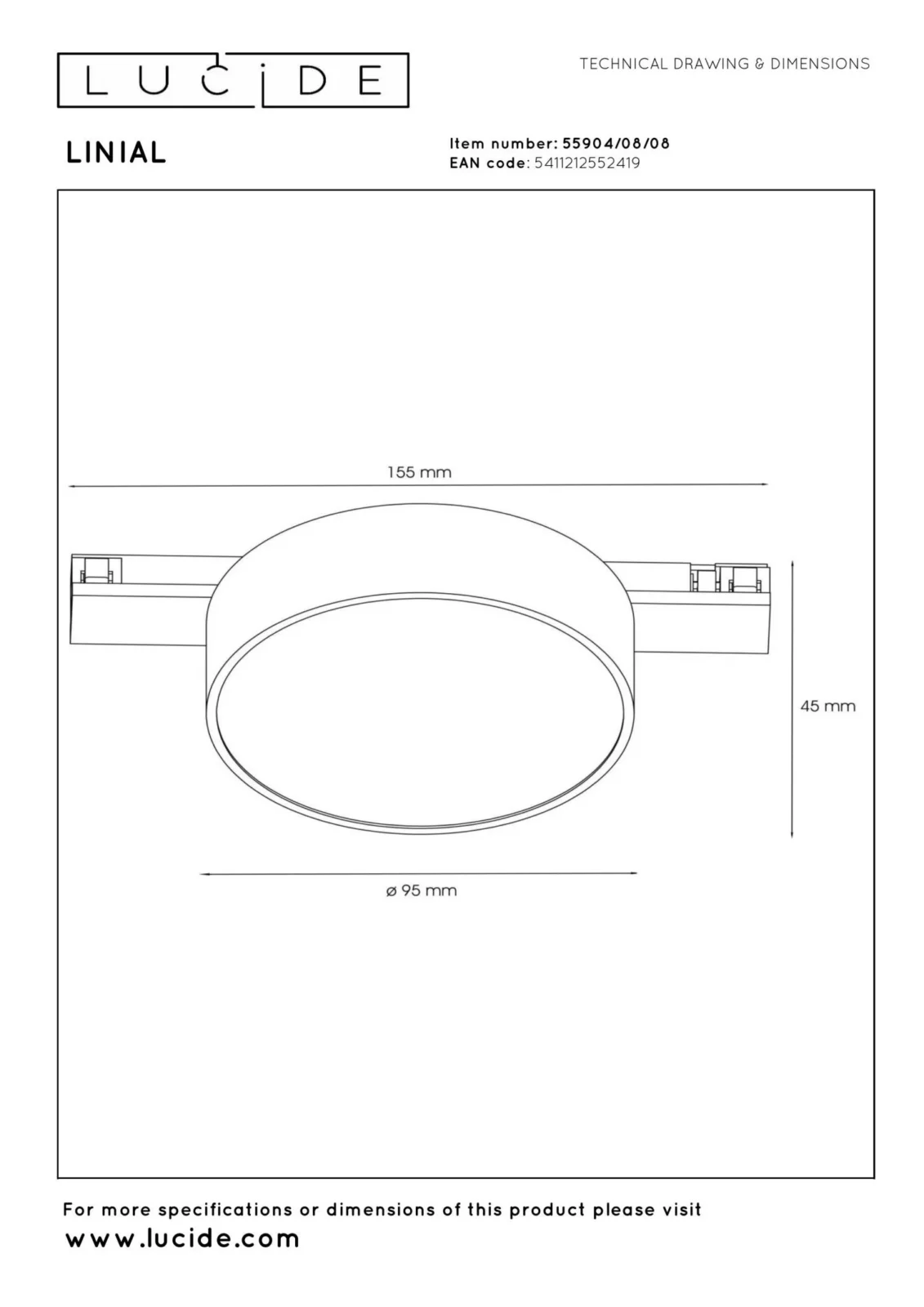 Lucide Premium LINIAL FIXXT - 1-okruhovu00fd osvetu013eovacu00ed systu00e9m / Smart Rail Lighting - Smart - 48V kou013eaj - 1xLED - Satin Gun Metal