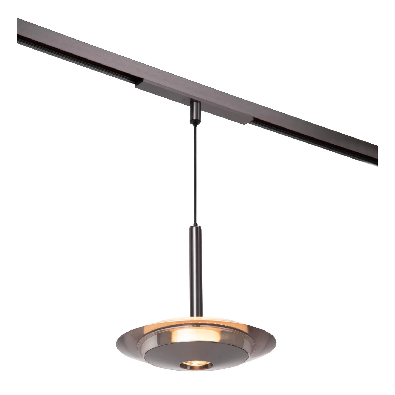 Lucide Premium LINIAL DISC pendant - 1-okruhovu00fd osvetu013eovacu00ed systu00e9m / Smart Rail Lighting - Smart - 48V Track - 1xLED -Satin Gun Metal