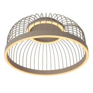 Lucide RIXANNE - Zapustenu00e9 stropnu00e9 svetlo - u00d8 39 cm- LED 3 StepDim - CCT - 1x22W 2200K/4000K - Taupe - Vibes