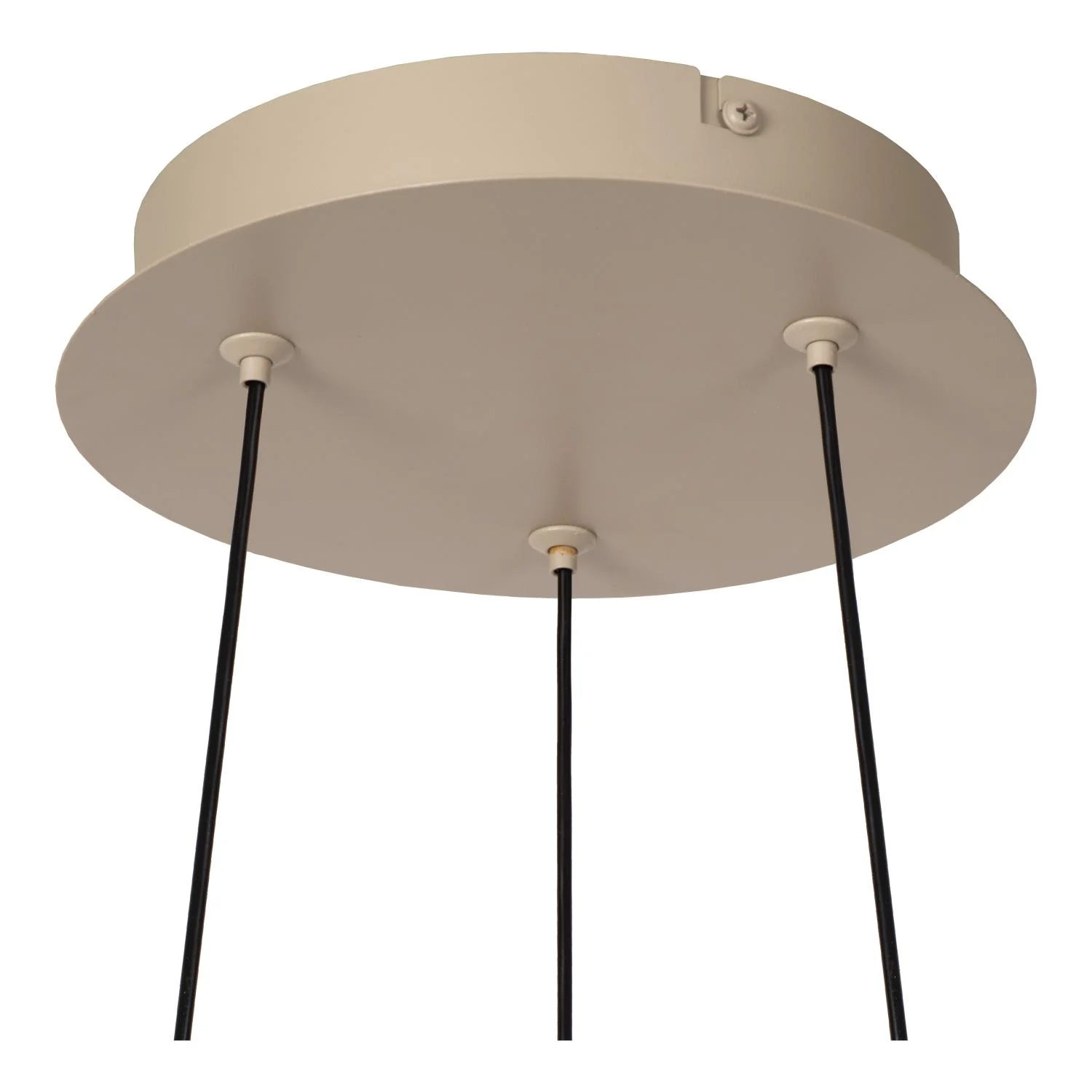 Lucide RIXANNE - Zu00e1vesnu00e9 svetlo - u00d8 40 cm- LED 3 StepDim - CCT - 1x22W 2200K/4000K - Taupe - Vibes