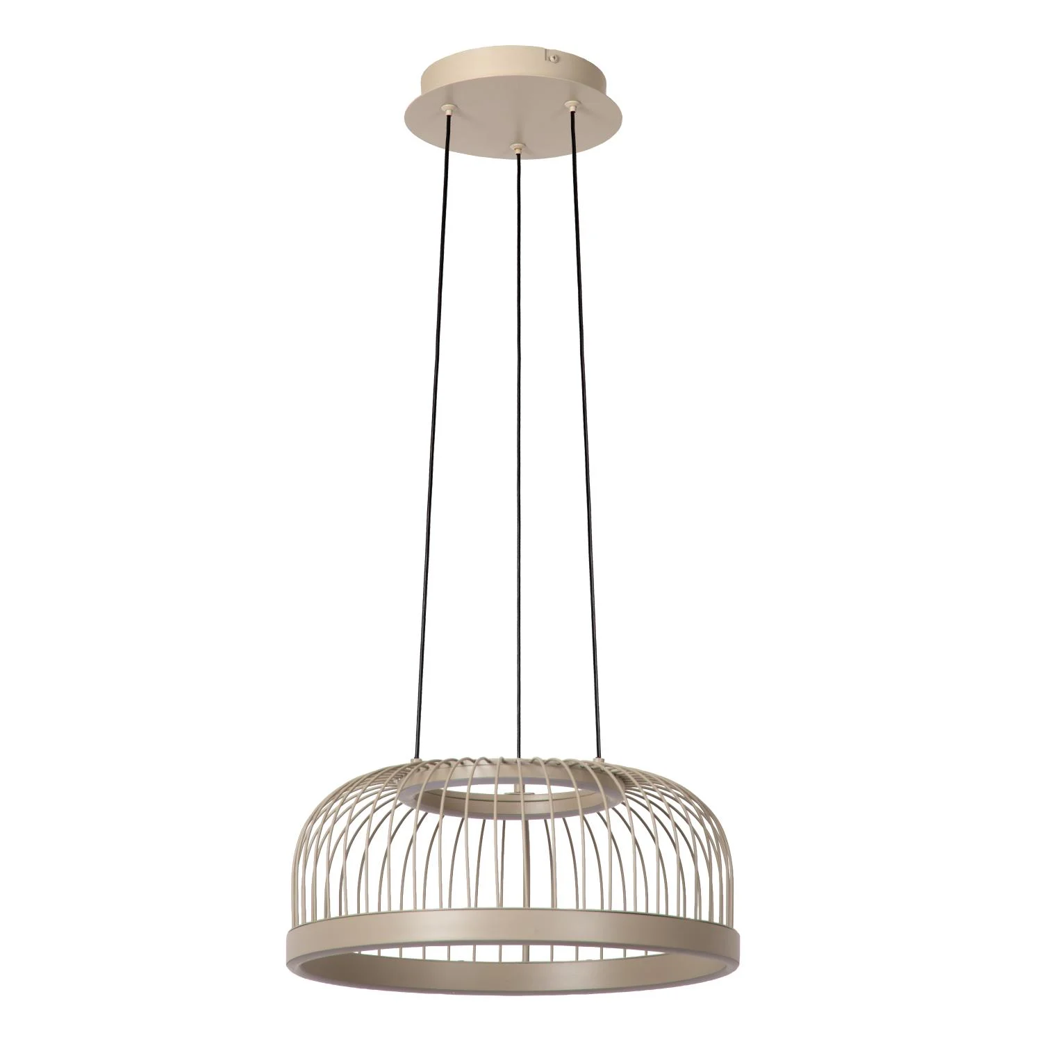Lucide RIXANNE - Zu00e1vesnu00e9 svetlo - u00d8 40 cm- LED 3 StepDim - CCT - 1x22W 2200K/4000K - Taupe - Vibes