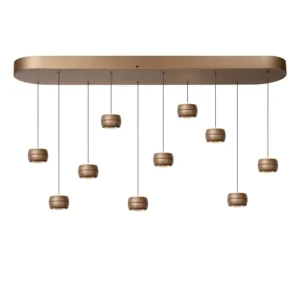 Lucide CORYFEE - Zu00e1vesnu00e9 svetlo - LED tlmenu00e9. - CCT - 10x6W 2200K/3000K - u0161ampau0148ovu00e1 farba - Vibes