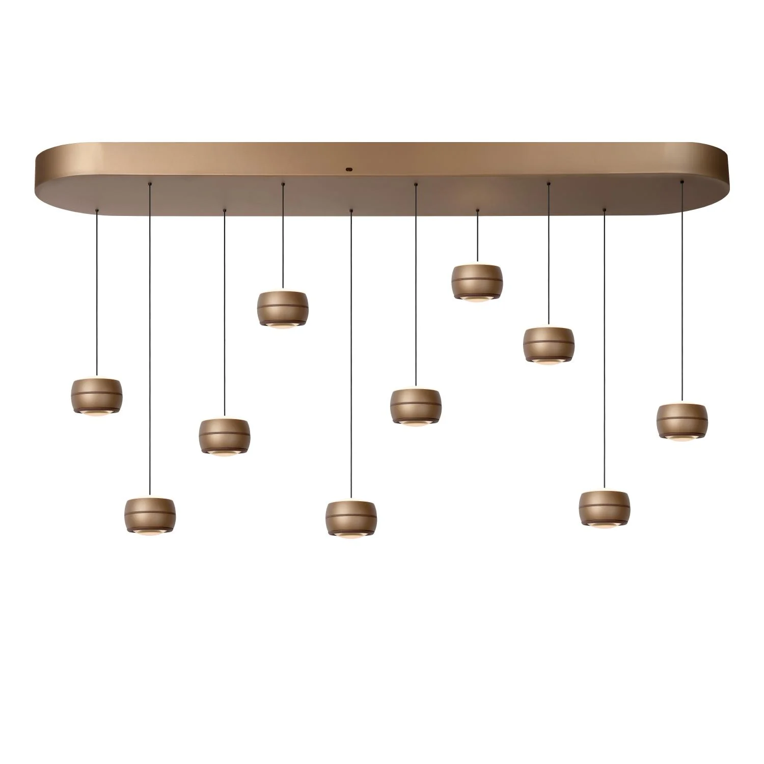 Lucide CORYFEE - Zu00e1vesnu00e9 svetlo - LED tlmenu00e9. - CCT - 10x6W 2200K/3000K - u0161ampau0148ovu00e1 farba - Vibes