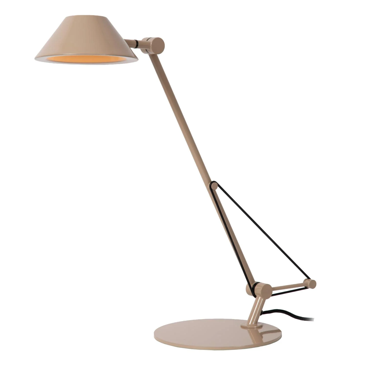 Lucide TERRY - Stolnu00e1 lampa - LED - 1x8W 3000K - Taupe - Vibes