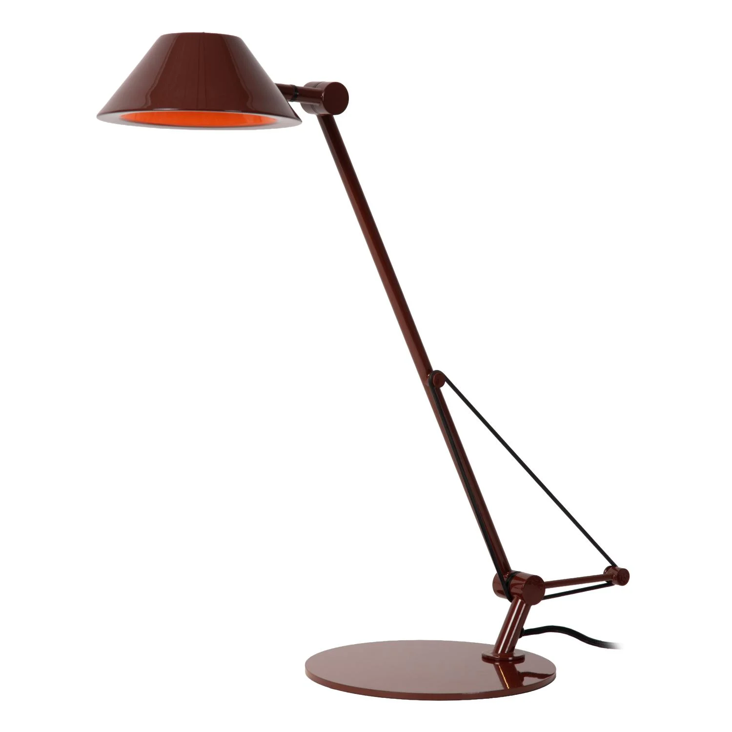 Lucide TERRY - Stolnu00e1 lampa - LED - 1x8W 3000K - bordovu00e1 - Vibes