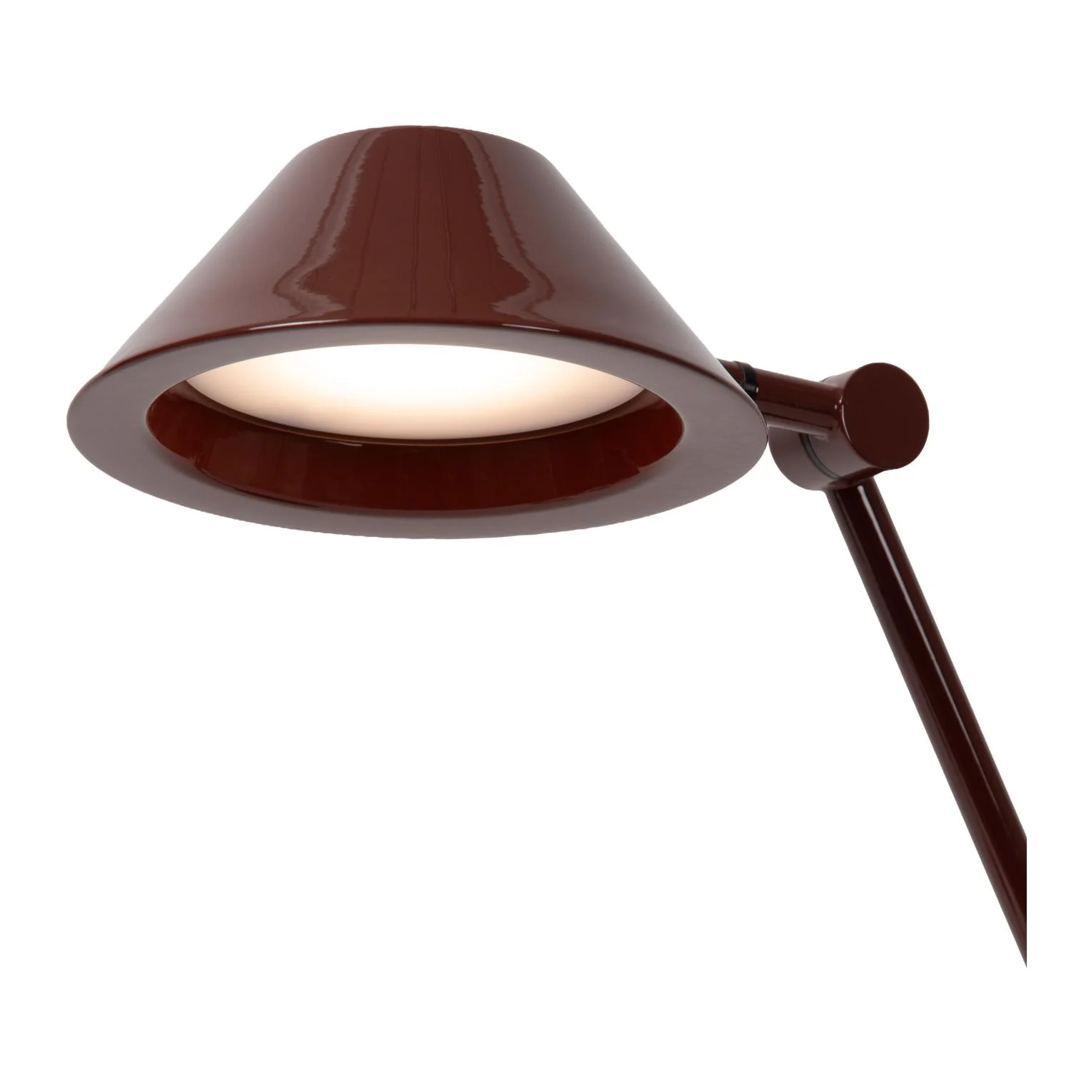 Lucide TERRY - Stolnu00e1 lampa - LED - 1x8W 3000K - bordovu00e1 - Vibes