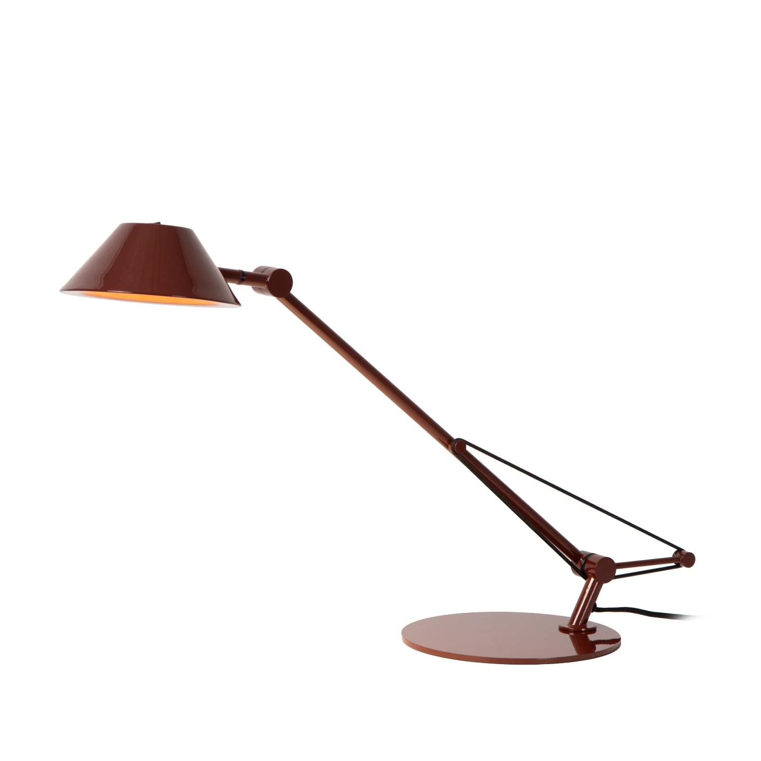 Lucide TERRY - Stolnu00e1 lampa - LED - 1x8W 3000K - bordovu00e1 - Vibes