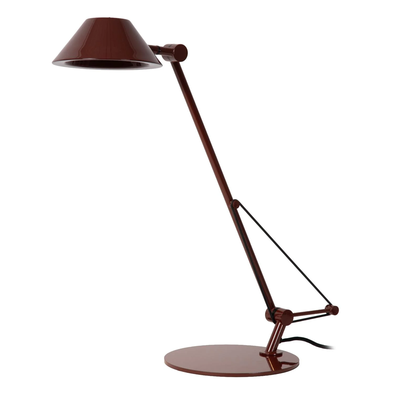 Lucide TERRY - Stolnu00e1 lampa - LED - 1x8W 3000K - bordovu00e1 - Vibes