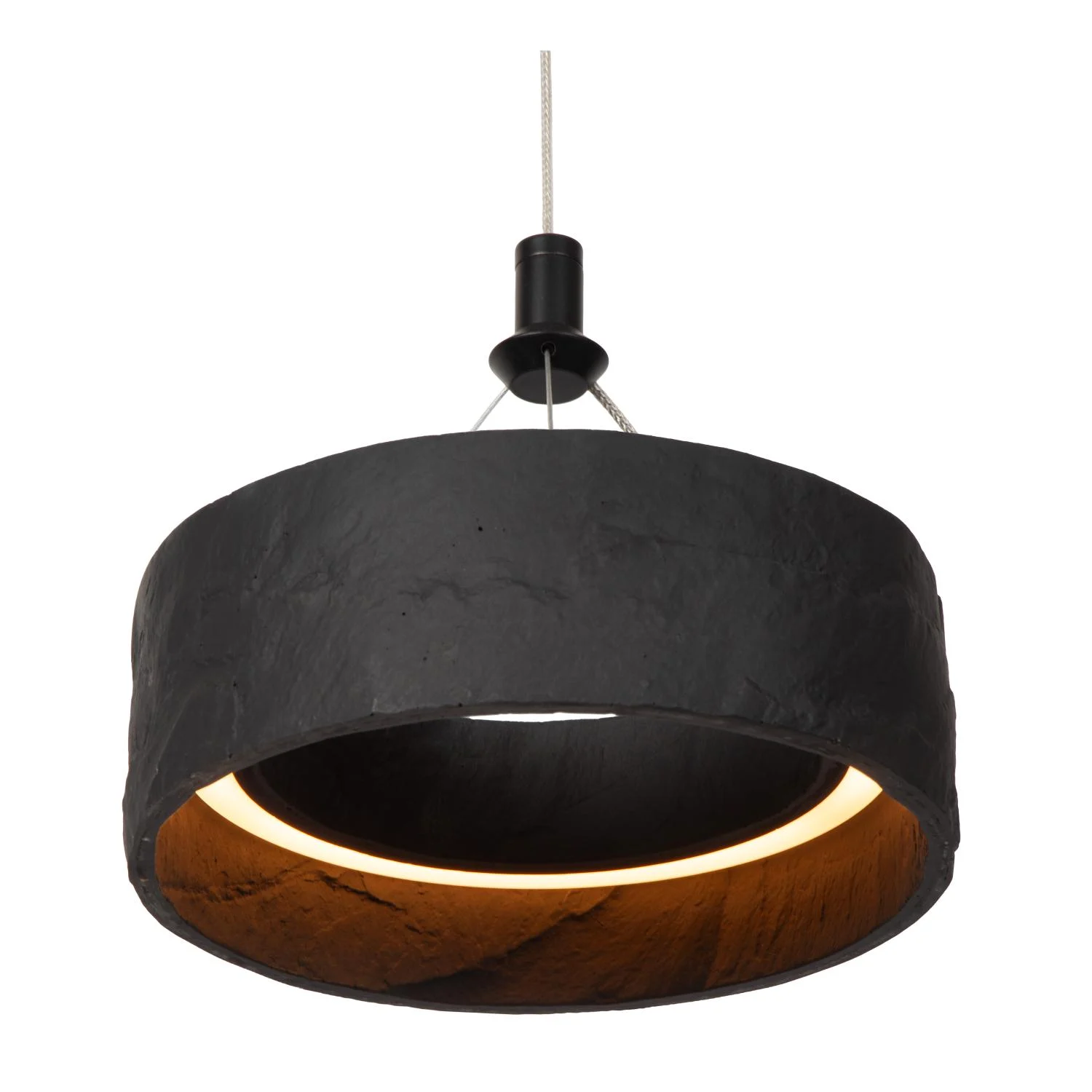 Lucide ADELANTE - Zu00e1vesnu00e9 svetlo - u00d8 60 cm - LED Dim. - CCT - 1x36W 2200K/3300K - u010dierna - Premium