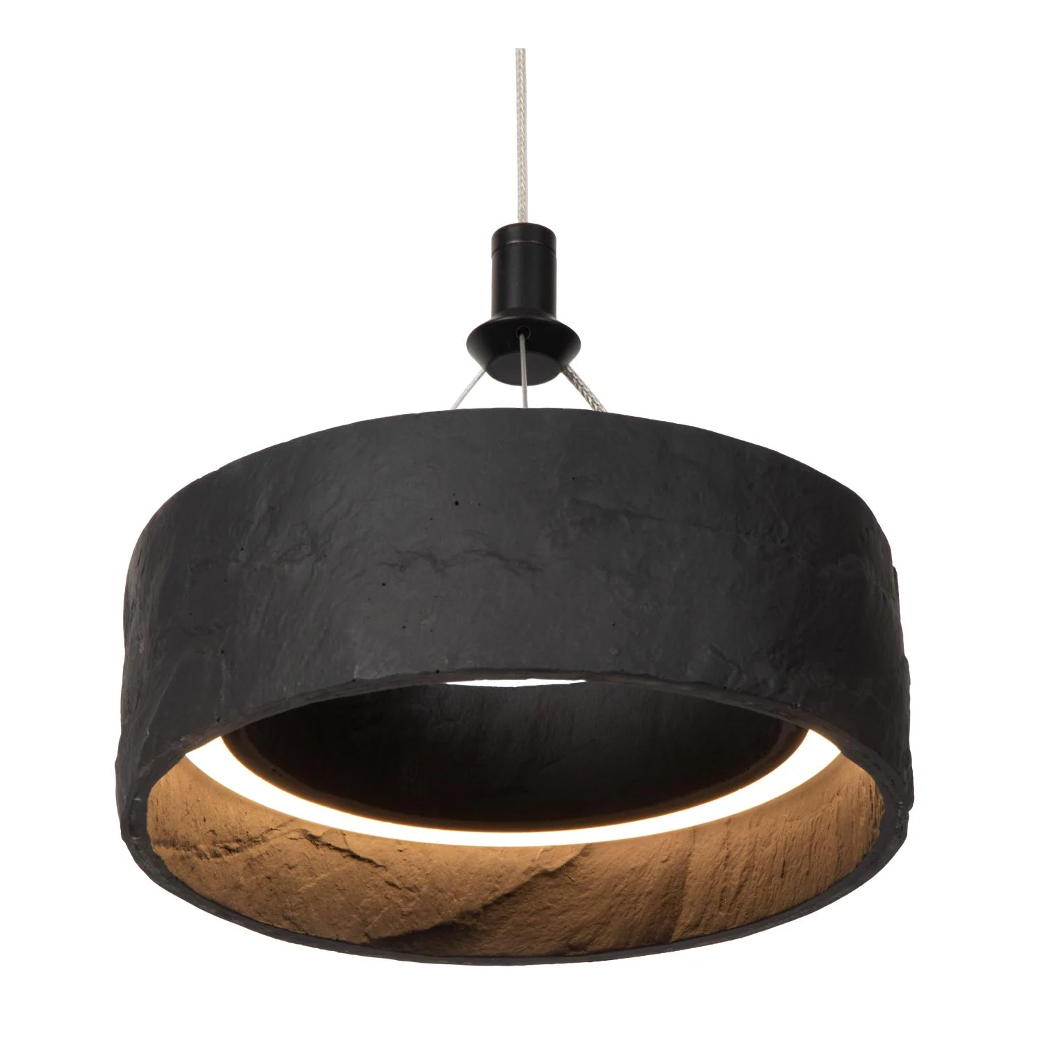Lucide ADELANTE - Zu00e1vesnu00e9 svetlo - u00d8 60 cm - LED Dim. - CCT - 1x36W 2200K/3300K - u010dierna - Premium