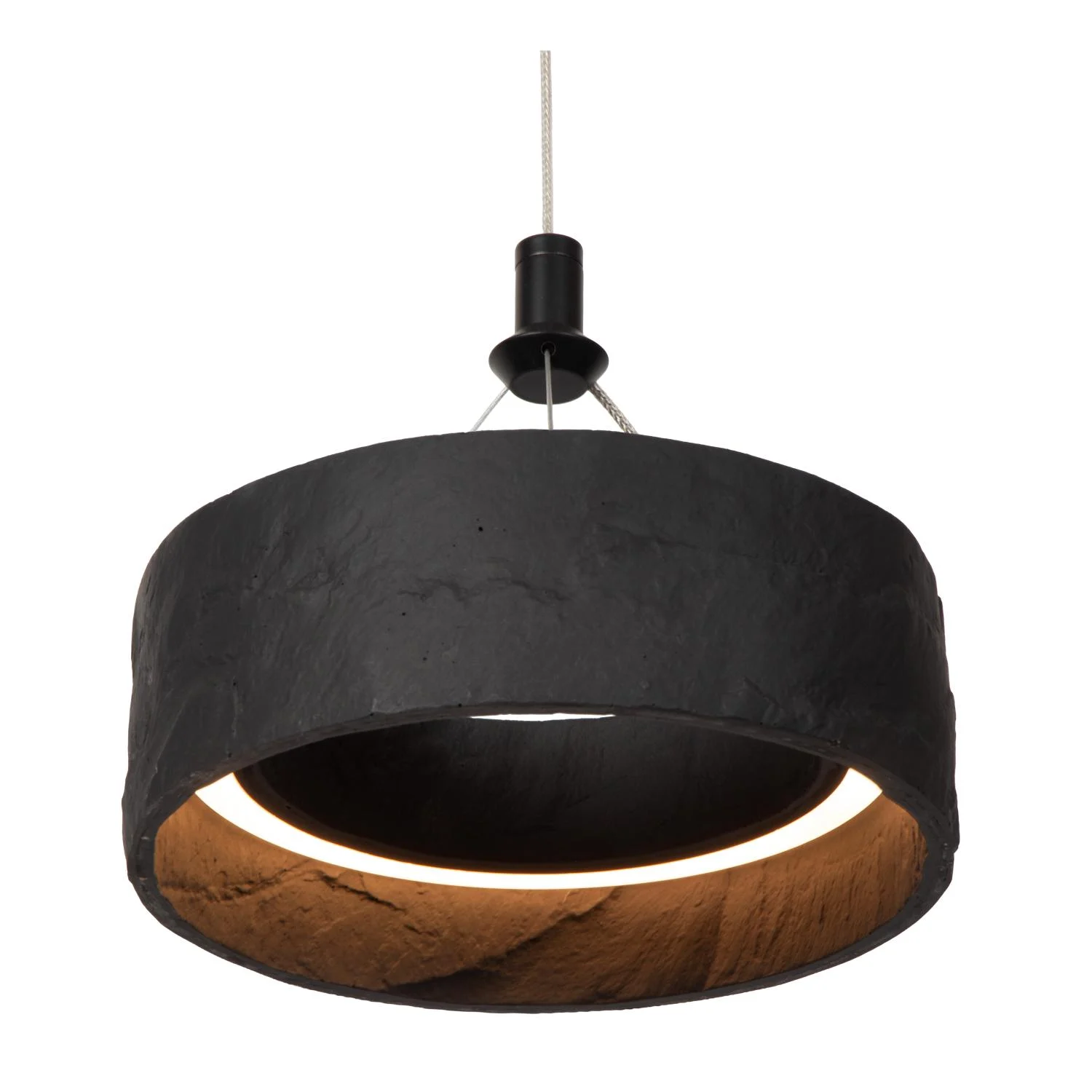 Lucide ADELANTE - Zu00e1vesnu00e9 svetlo - u00d8 60 cm - LED Dim. - CCT - 1x36W 2200K/3300K - u010dierna - Premium