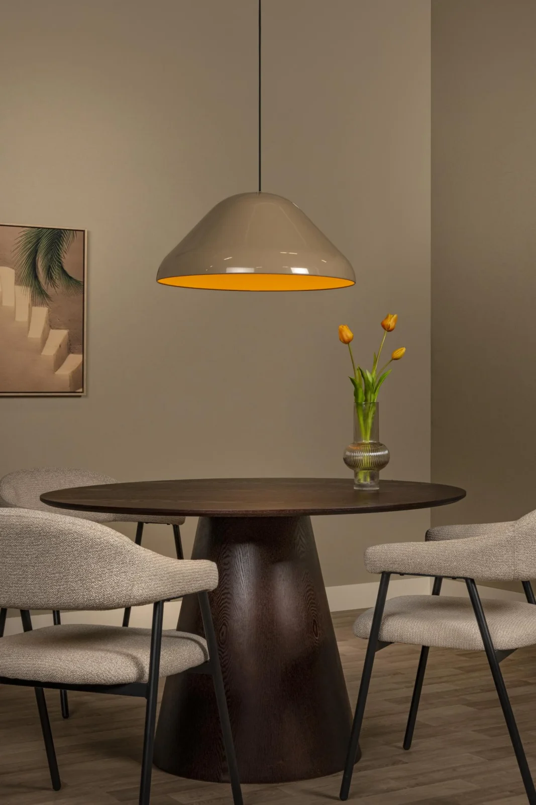 Lucide ANDRES - Zu00e1vesnu00e9 svetlo - u00d8 56 cm - 1xE27 - Taupe | Nu00e1lada