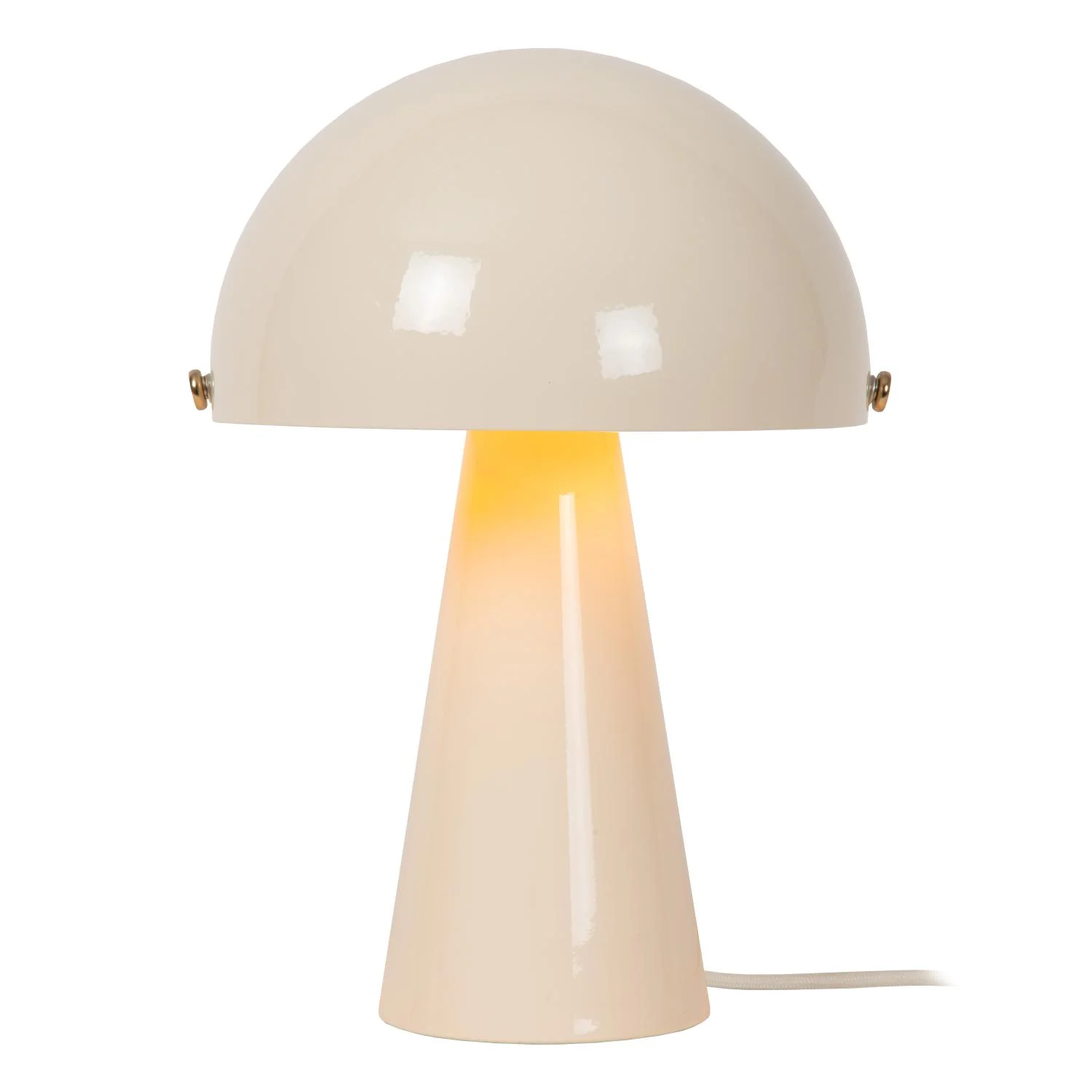 Lucide BARONE - Stolnu00e1 lampa - u00d8 23 cm - 1xE27 - Kru00e9movu00e1 | Nu00e1lada