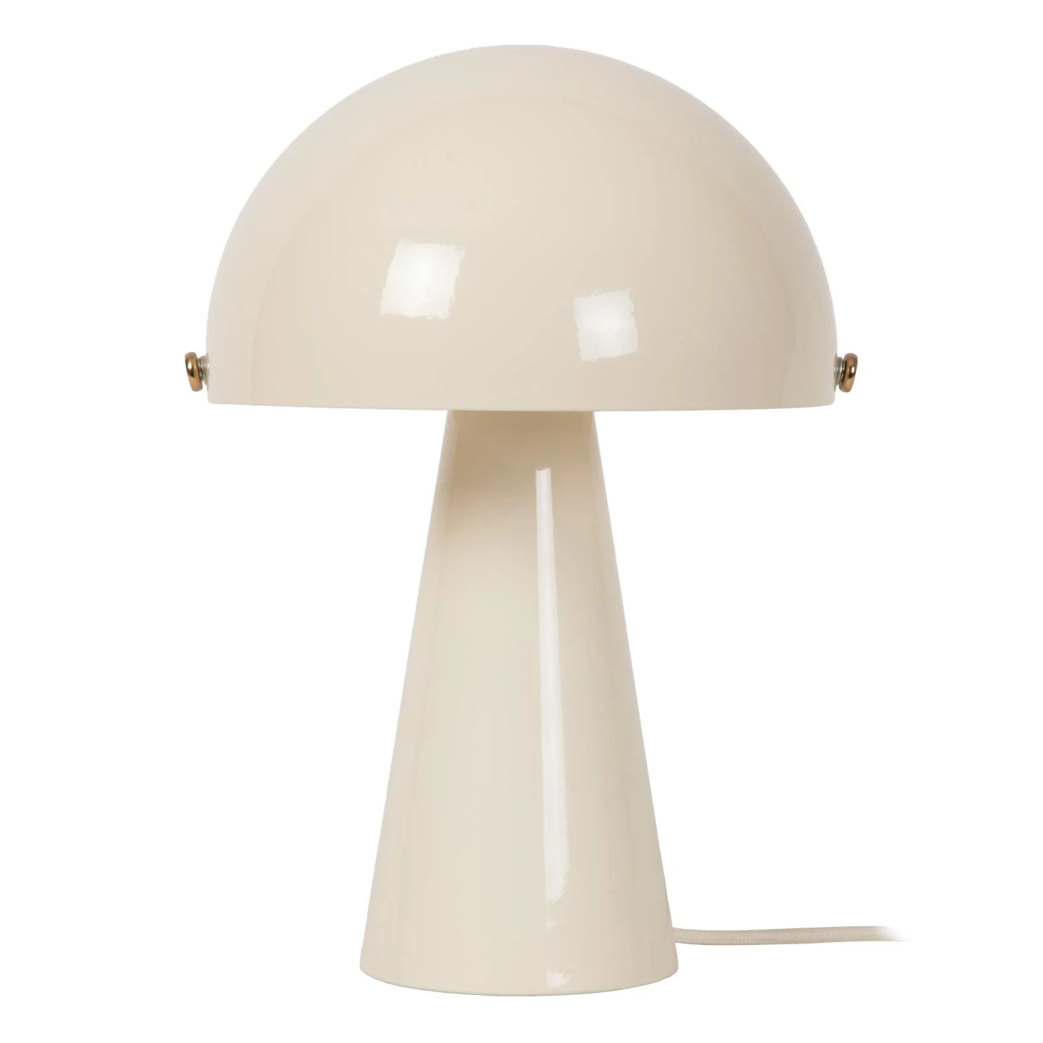 Lucide BARONE - Stolnu00e1 lampa - u00d8 23 cm - 1xE27 - Kru00e9movu00e1 | Nu00e1lada