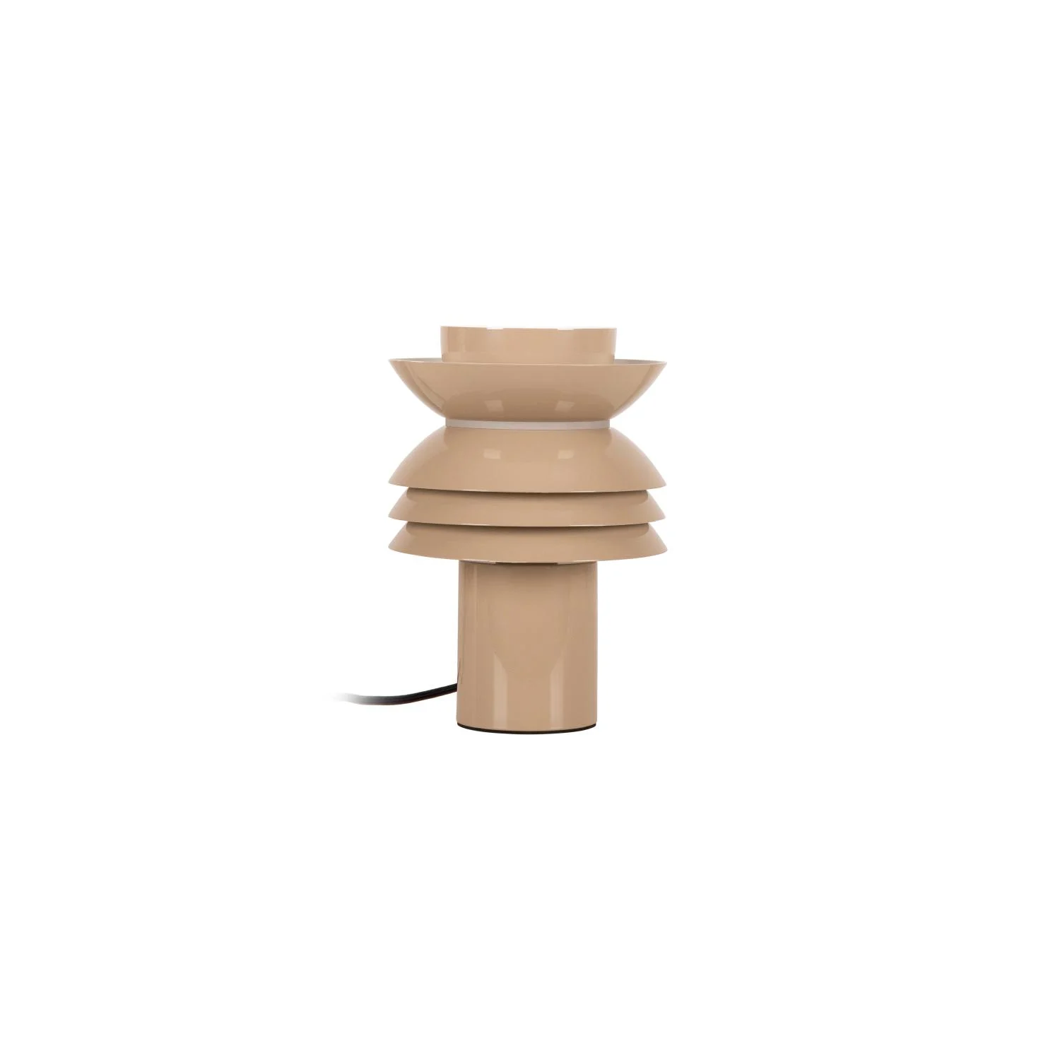 Lucide YINDRA - Stolnu00e1 lampa - u00d8 17,5 cm - 1xE27 - Taupe | Nu00e1lada