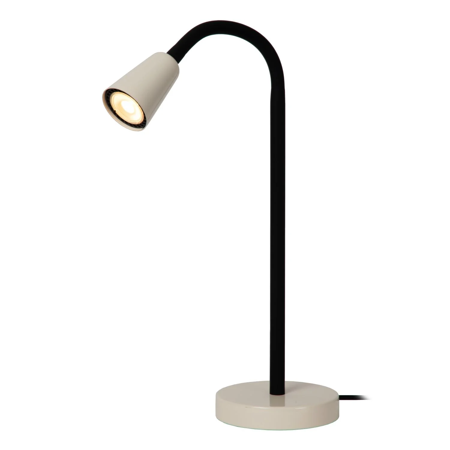 Lucide JASPER - Stolnu00e1 lampa - 1xGU10 - Kru00e9movu00e1 | Essential