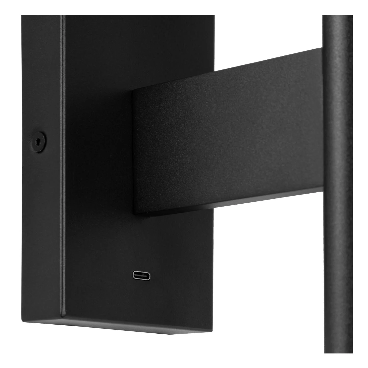 Lucide FINAN - Nu00e1stennu00e9 svetlo - LED - 1x6W 2700K - s USB nabu00edjacu00edm bodom - u010dierna