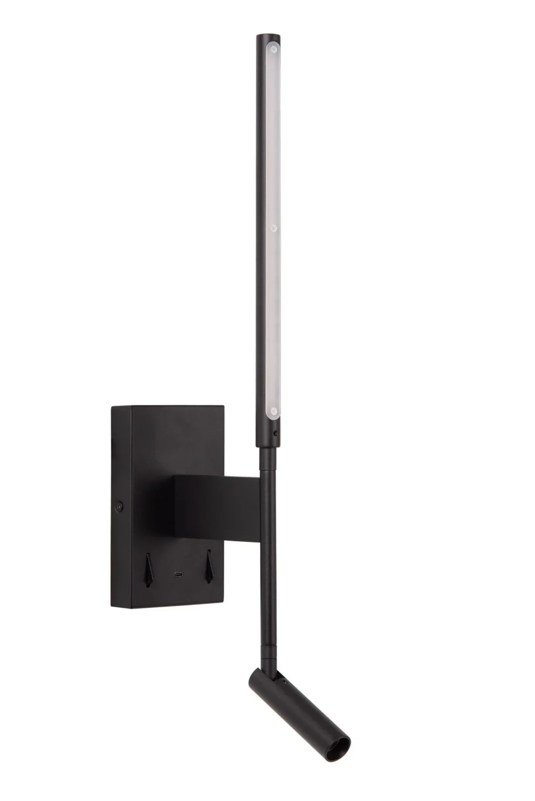 Lucide FINAN - Nu00e1stennu00e9 svetlo - LED - 2700K - S USB nabu00edjacu00edm bodom - u010dierna