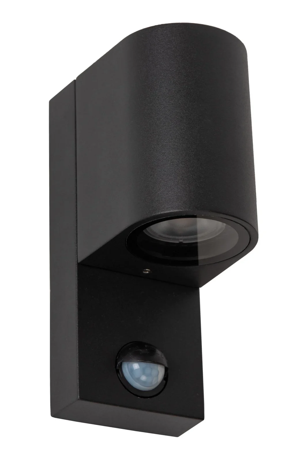 Lucide ZARO - Nu00e1stennu00e9 reflektor / Nu00e1stennu00e9 svetlo vnu00fatornu00e9/vonkaju0161ie - 1xGU10 - IP65 - Pohybovu00fd a dennu00fd/nou010dnu00fd senzor (deaktivovateu013enu00fd) - u010dierny