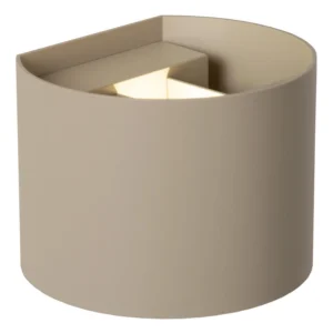 Lucide ARMIN - Nu00e1stennu00fd reflektor / nu00e1stennu00e9 svetlo Ku00fapeu013eu0148a - LED Dim. - CCT - 2x3,5W 2200K/3000K - IP65 - Taupe - Essential