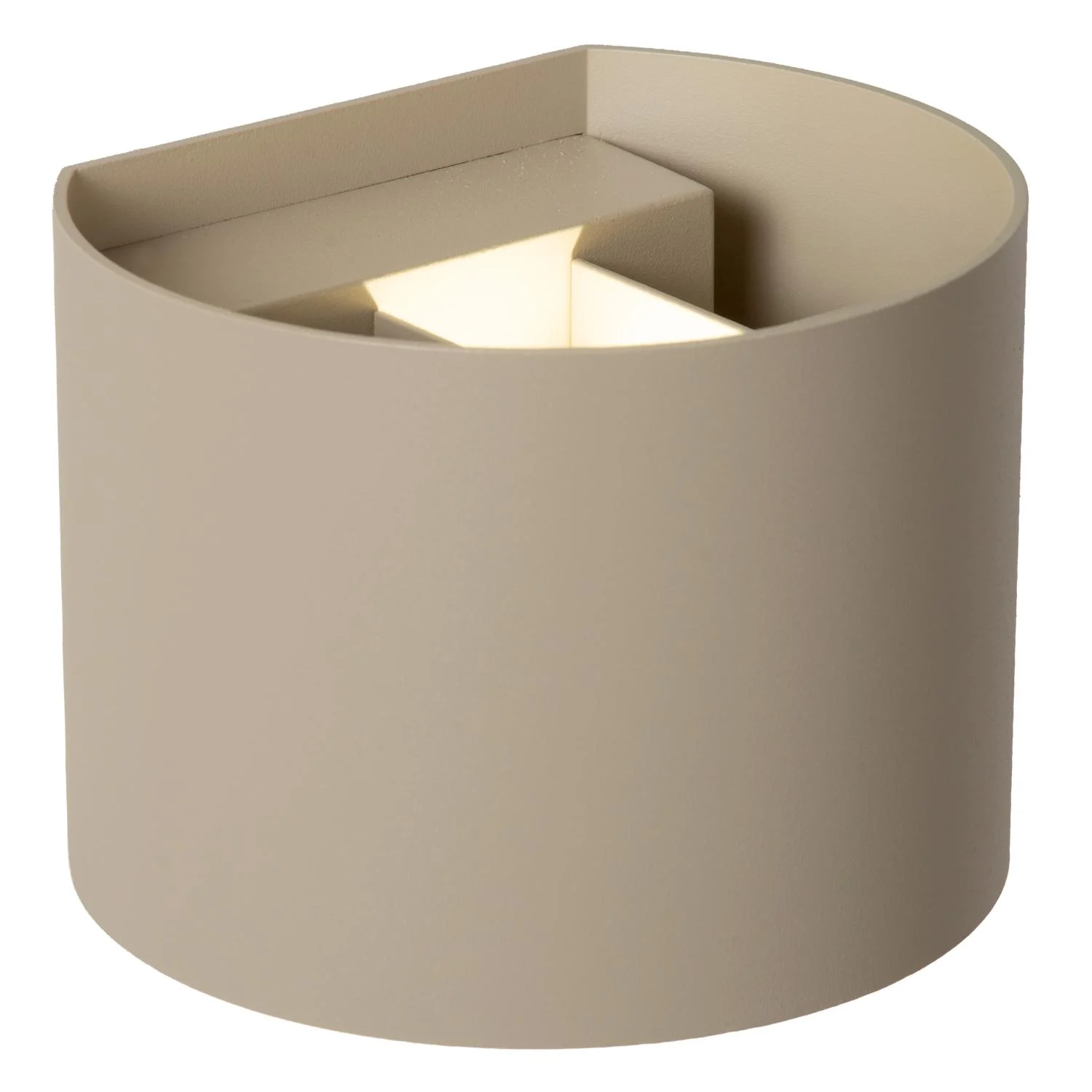 Lucide ARMIN - Nu00e1stennu00fd reflektor / nu00e1stennu00e9 svetlo Ku00fapeu013eu0148a - LED Dim. - CCT - 2x3,5W 2200K/3000K - IP65 - Taupe - Essential