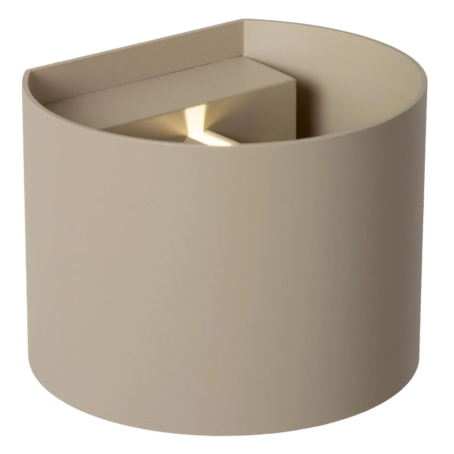 Lucide ARMIN - Nu00e1stennu00fd reflektor / nu00e1stennu00e9 svetlo Ku00fapeu013eu0148a - LED Dim. - CCT - 2x3,5W 2200K/3000K - IP65 - Taupe - Essential